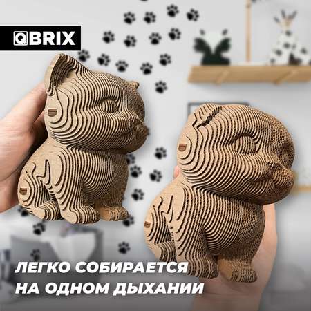 Конструктор QBRIX 3D картонный Три котика 20021