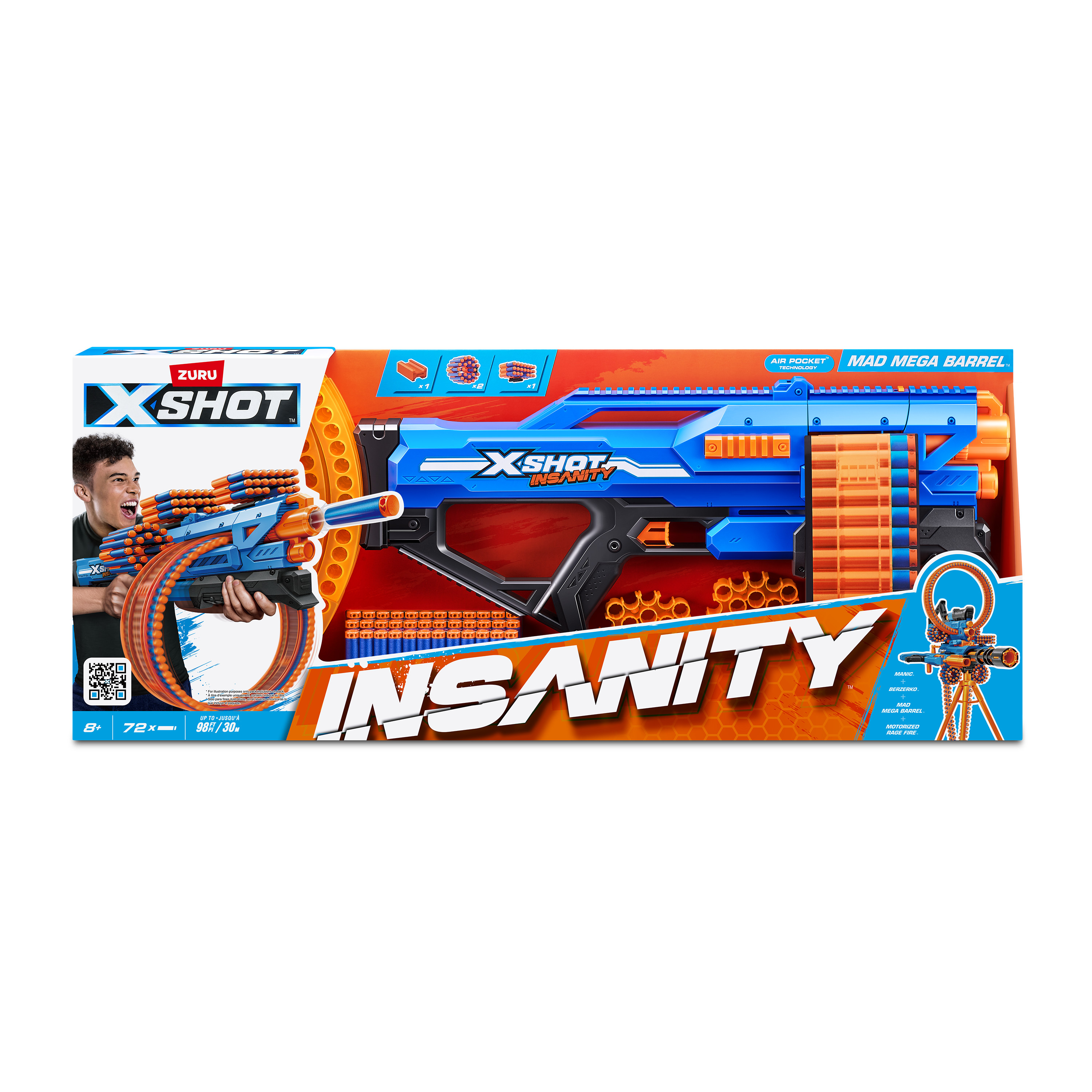 Набор игровой XSHOT Insanity Mad Mega Barrel 36609 - фото 15