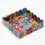 Коробочка Sima-Land для печенья«Pop art новогодние супергерои» 12×12×3 см. 1 шт.