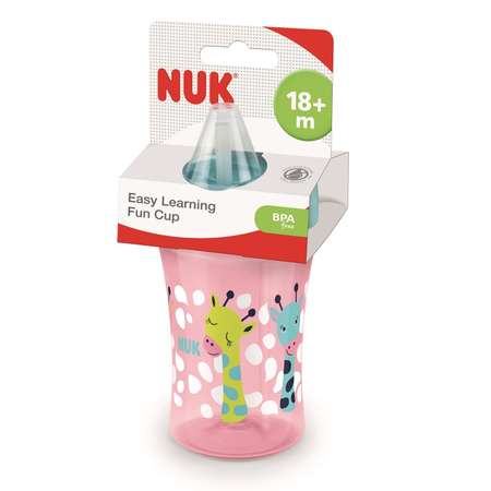 Бутылочка-поильник Nuk Fun 300мл с 18месяцев Rose 10750188