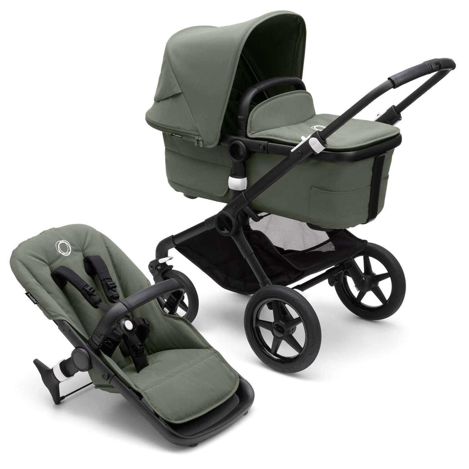 Коляска 2в1 Bugaboo Fox3 Complete Black Forest Green-Forest Green 2306010005 - фото 2