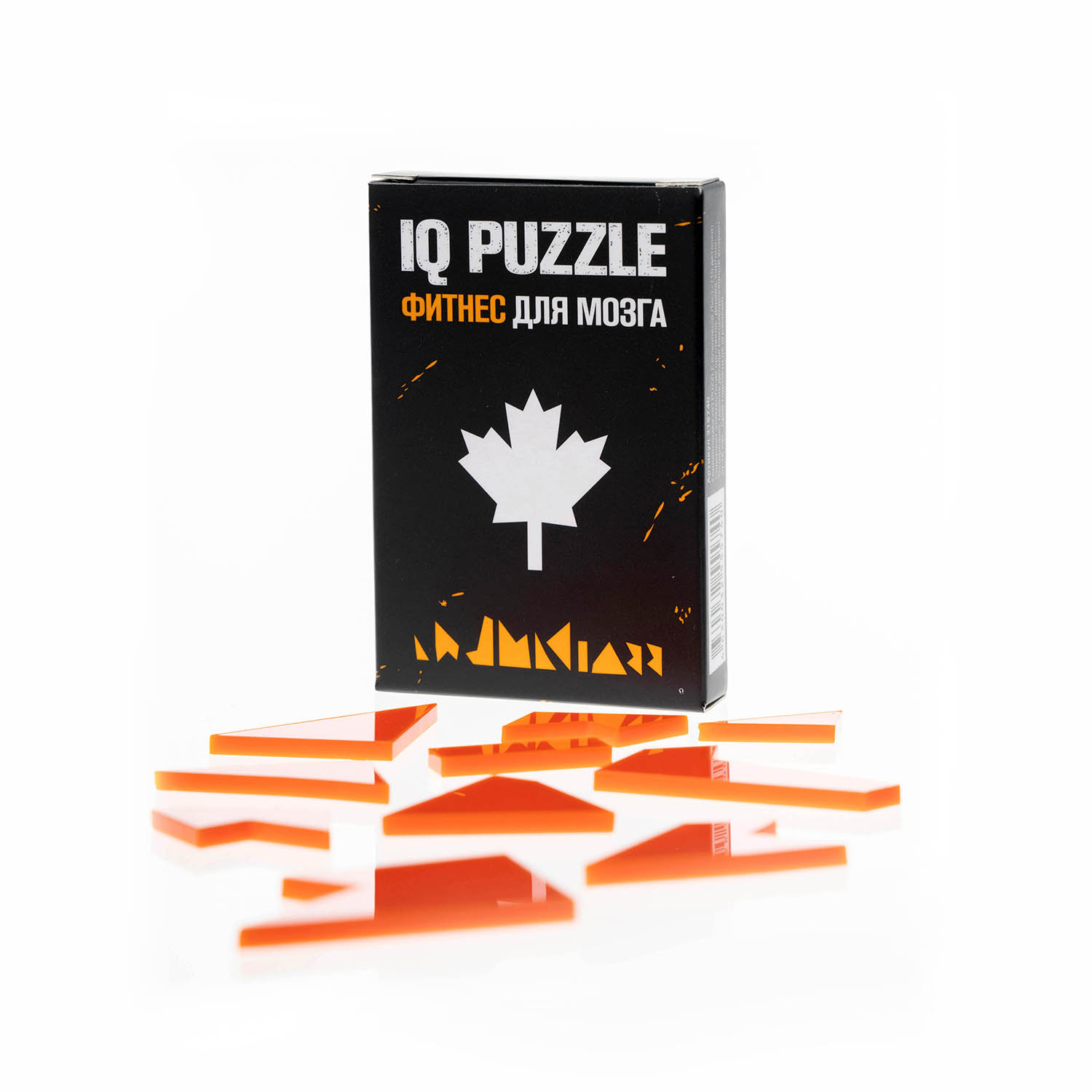 Игра логическая IQ PUZZLE Головоломка Кленовый Лист 10 деталей - фото 1