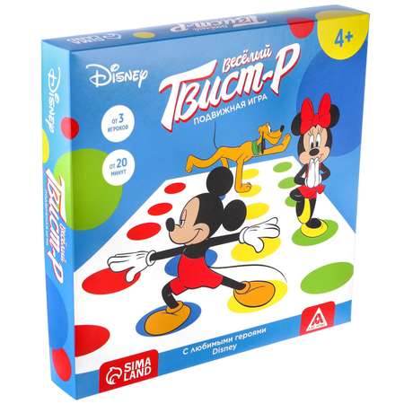 Подвижная игра Disney «Твист-р» напольная с фантами 6+