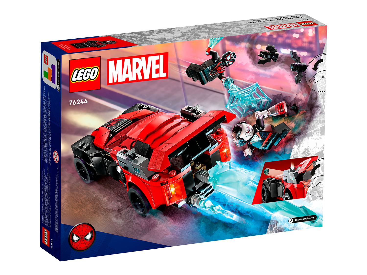 Конструктор детский LEGO Marvel Майлз Моралес против Морбиуса 76244 - фото 8