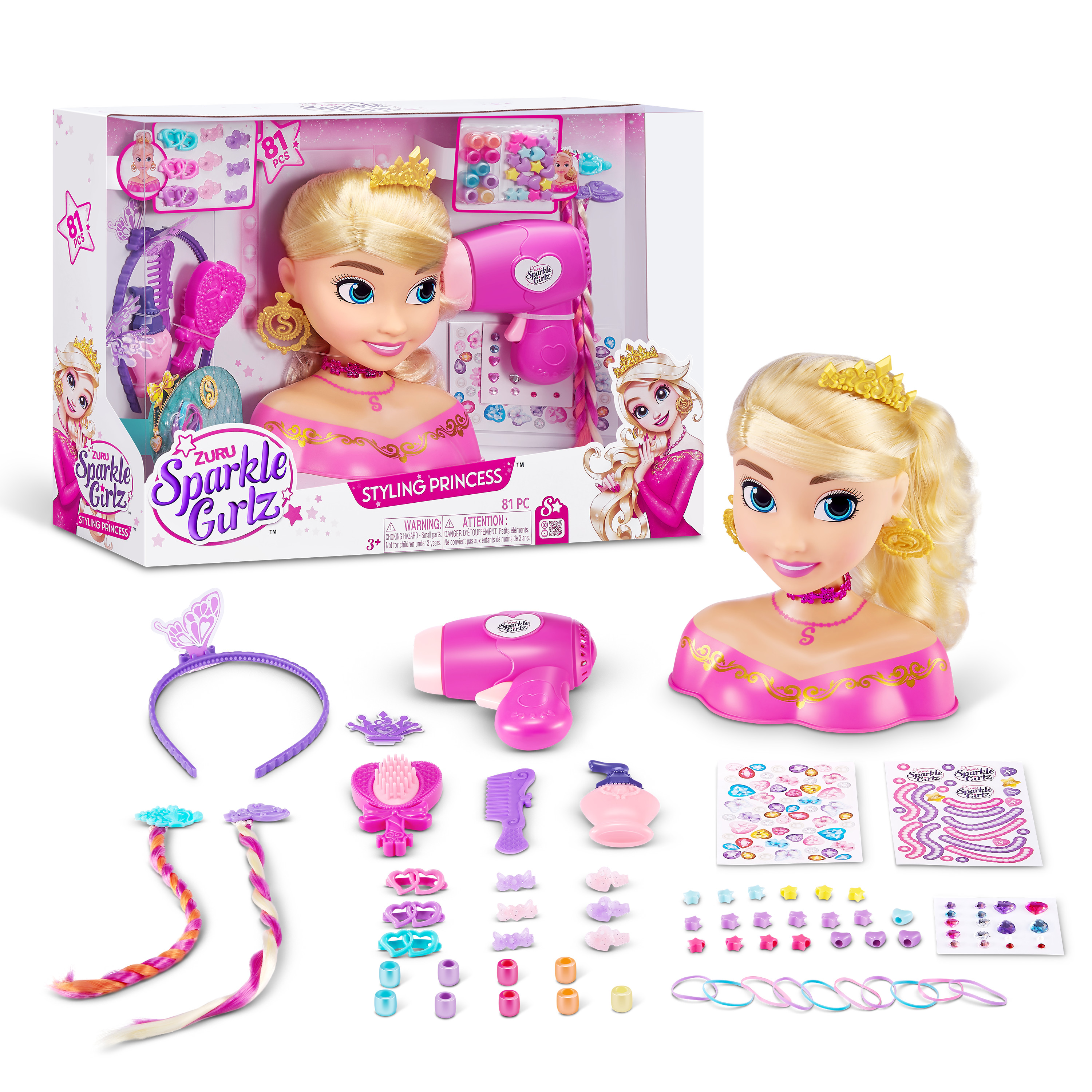 Набор игровой Sparkle Girlz Кукла с волосами Блондинка 100525 - фото 2