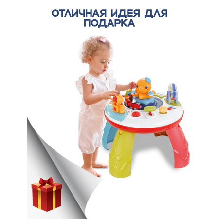 Бизиборд SHARKTOYS Детский музыкальный игровой развивающий на ножках