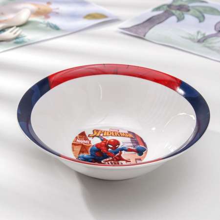 Набор посуды детский Sima-Land Человек паук Улицы миска кружка тарелка
