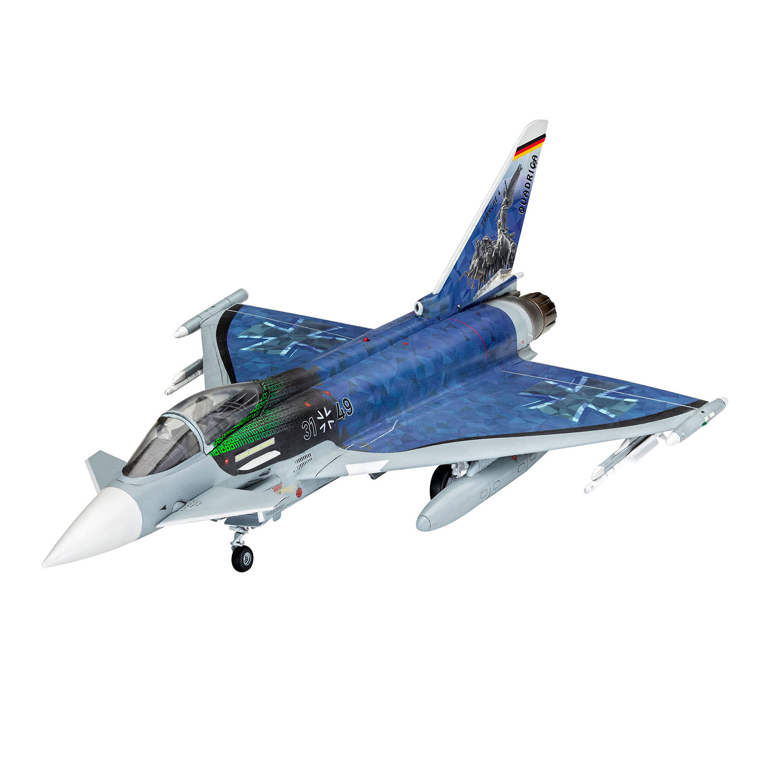 Модель для сборки Revell Истребитель Eurofighter Luftwaffe 2020 Quadriga 03843 - фото 3