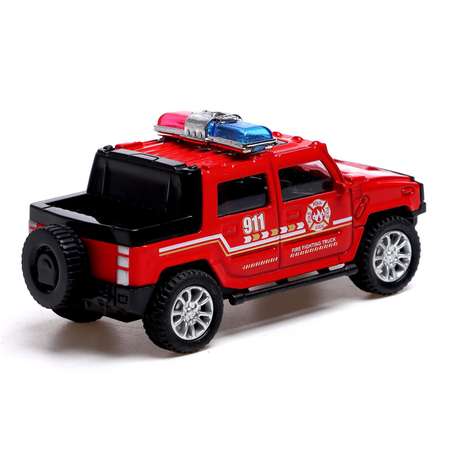 Машина Автоград металлическая «Пожарная служба» масштаб 1:43 инерция