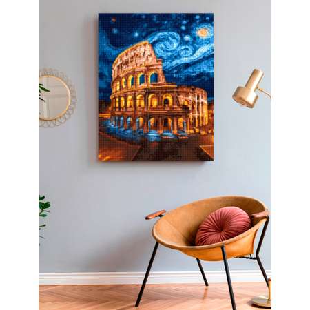 Алмазная мозаика Art on Canvas холст на подрамнике 40х50 см Колизей