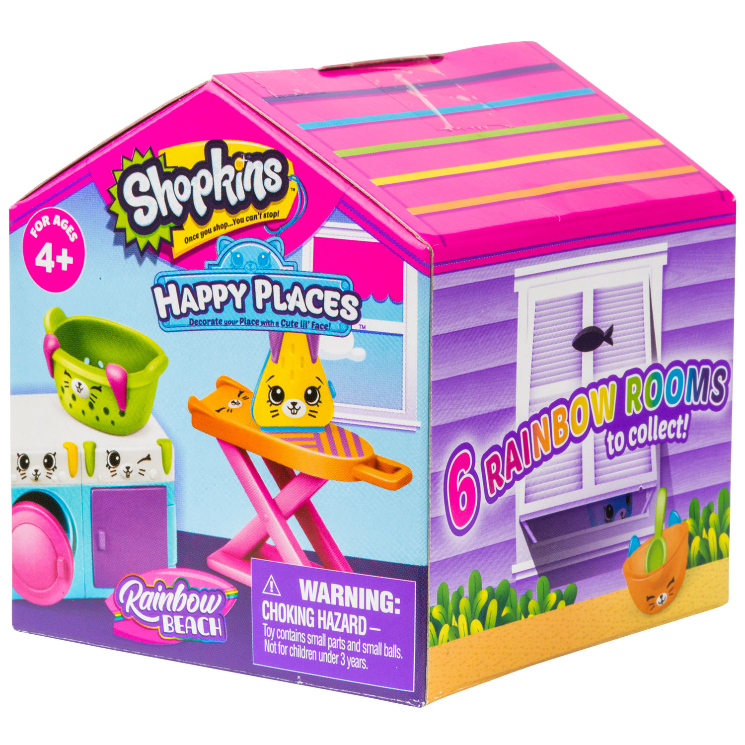 Набор Happy Places Shopkins (Happy Places) Радужные комнаты в непрозрачной  упаковке (Сюрприз) 56982 купить по цене 299 ₽ в интернет-магазине Детский  мир