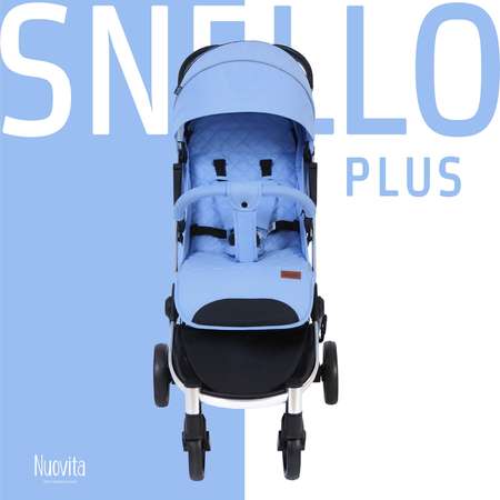 Коляска прогулочная Nuovita Snello Plus Небесный