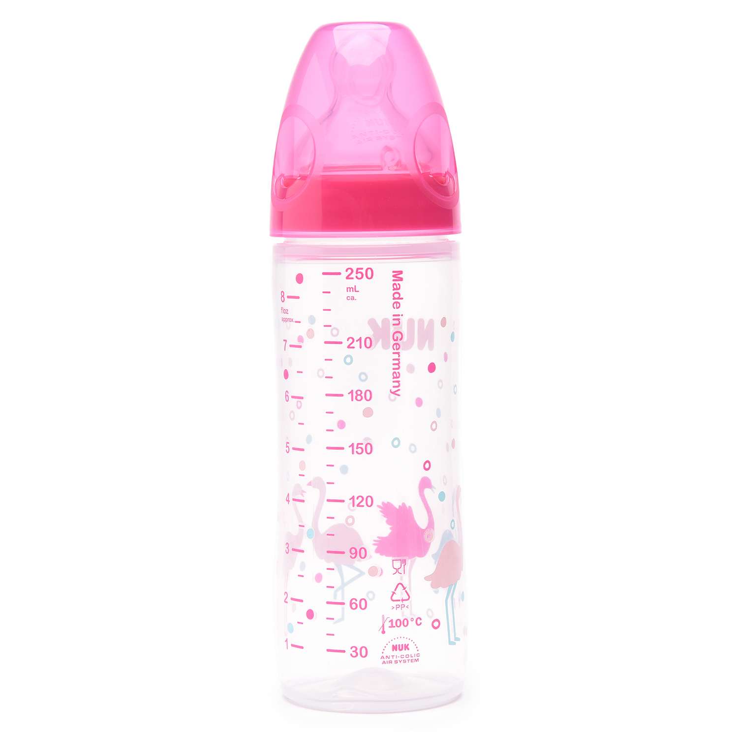 Бутылка Nuk First Choise New Classic 250мл Розовая - фото 2