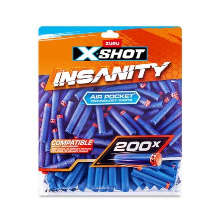 Набор дополнительных дротиков X-Shot Insanity 200шт 36624