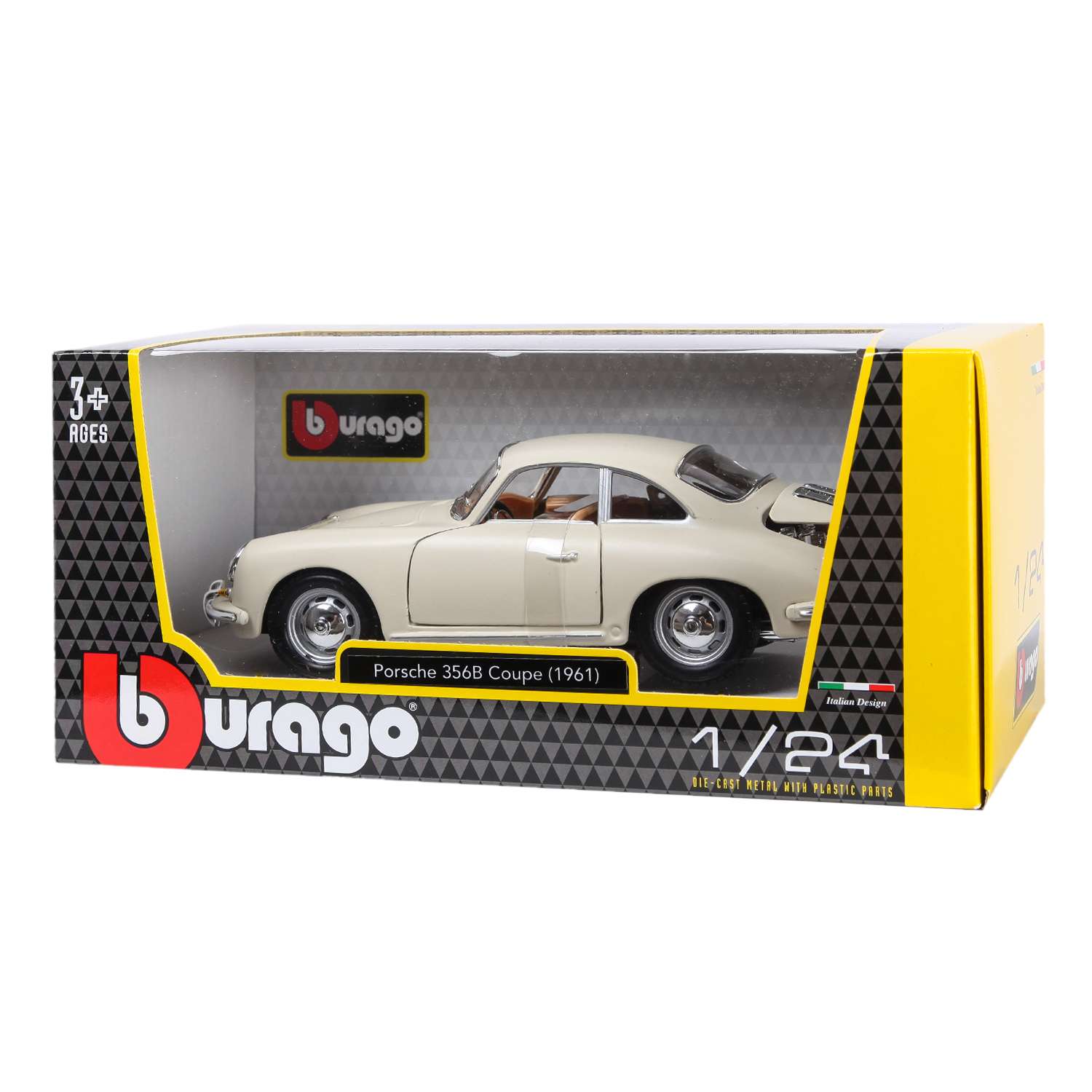 Машина BBurago 1:24 1961 Porsche 356b Coupe 18-22079 18-22079 - фото 2