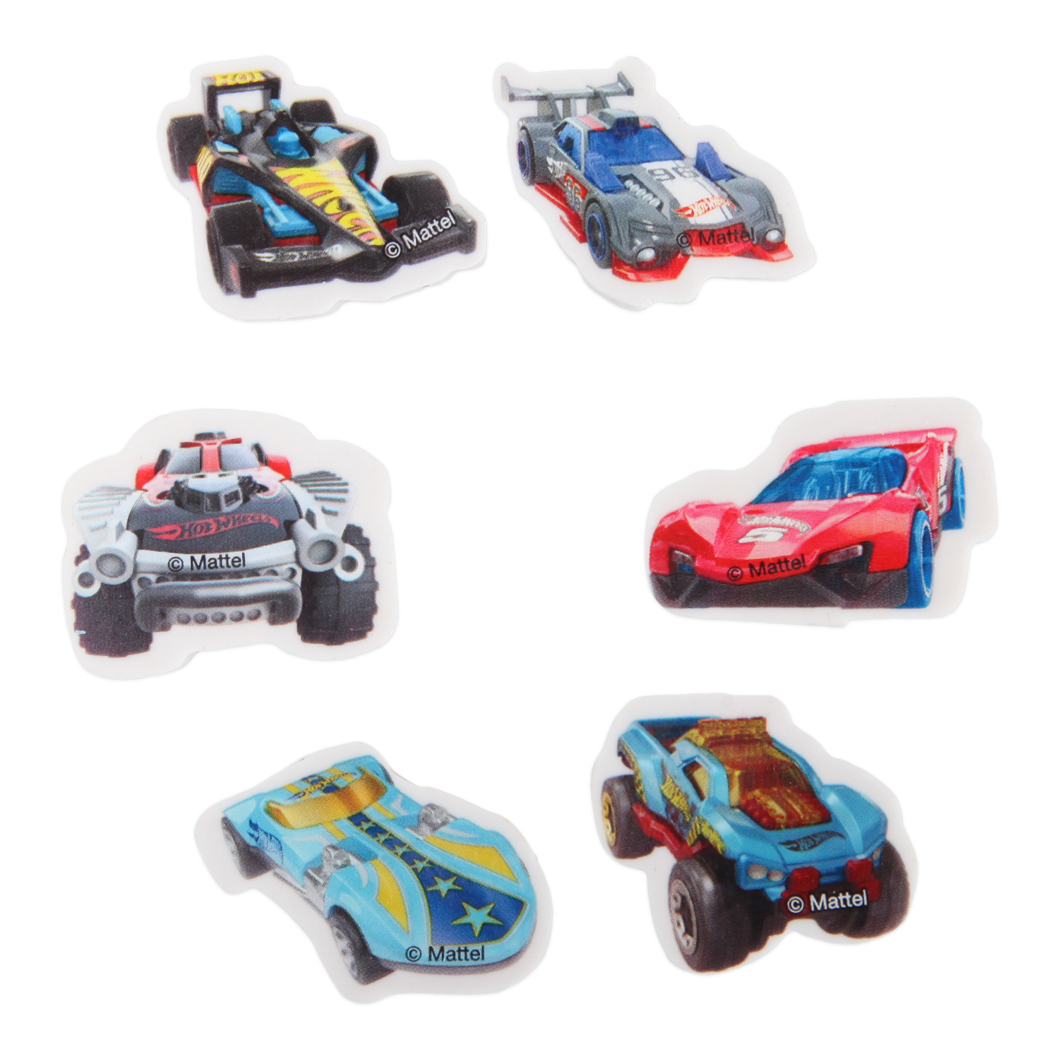 Набор ластиков FRESH-TREND Hot Wheels 6 шт. DM0020 - фото 1