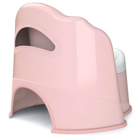 Горшок туалетный KidWick Королевский с крышкой Розовый-Темно-розовый