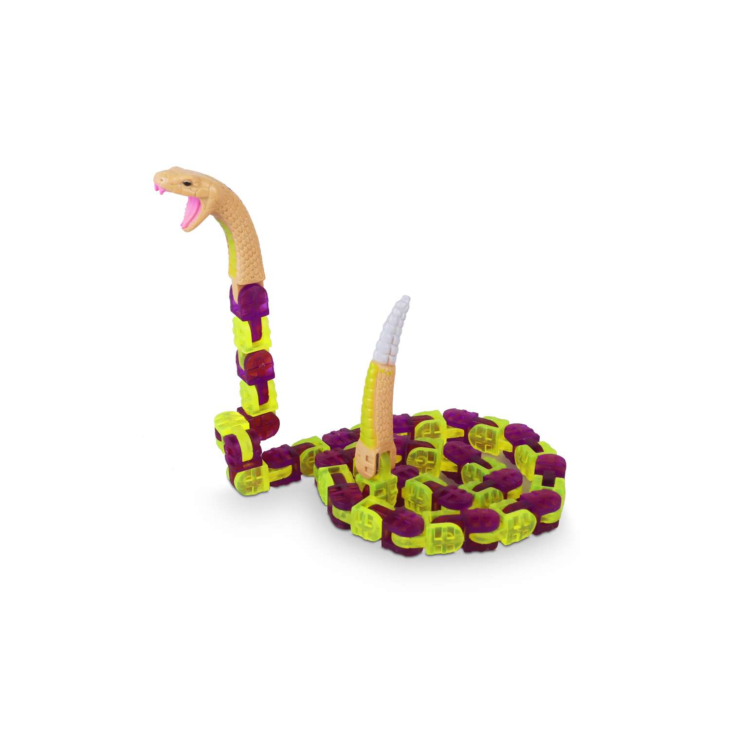 Игрушка антистресс KLIXX Гремучая змея фиолетовая - фото 3