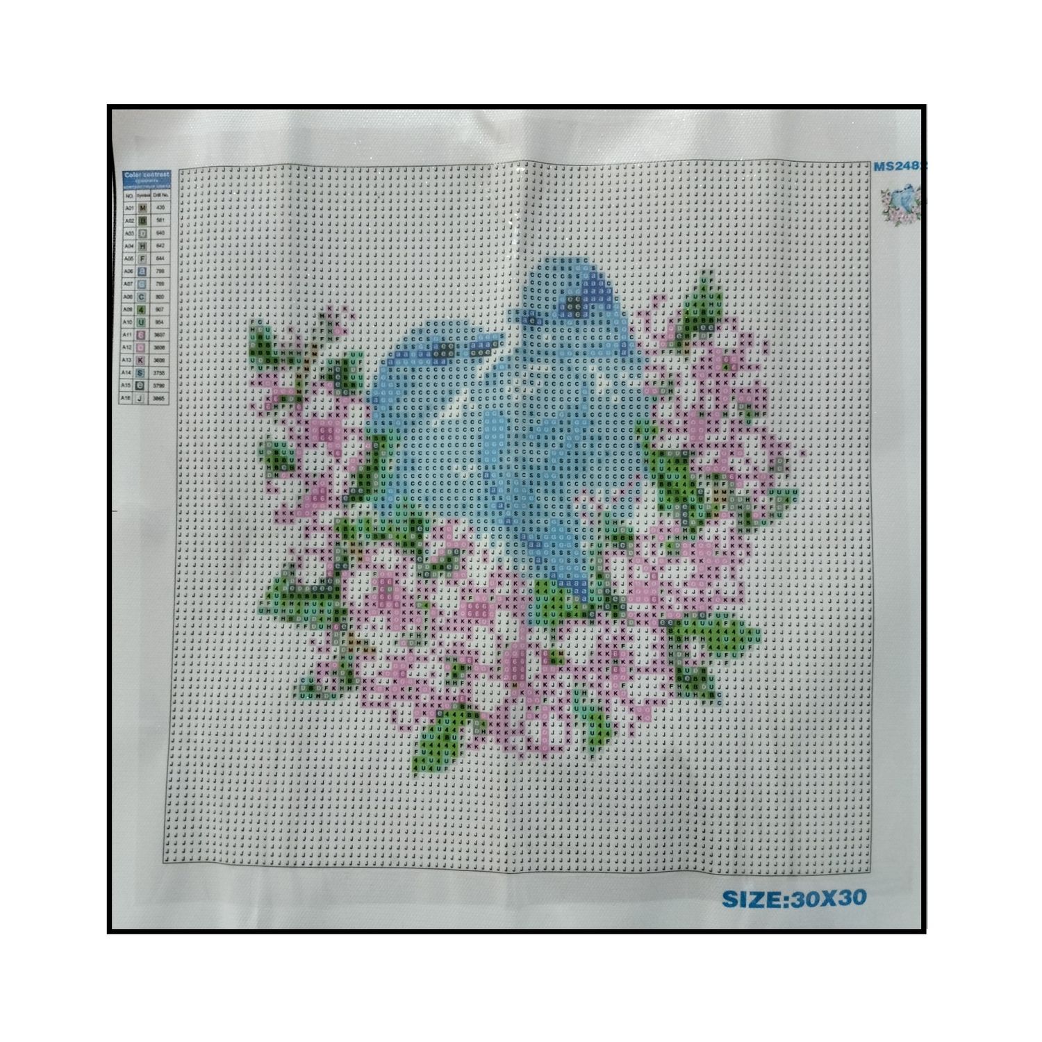 Алмазная мозаика Seichi Пара птичек 30х30 см - фото 3