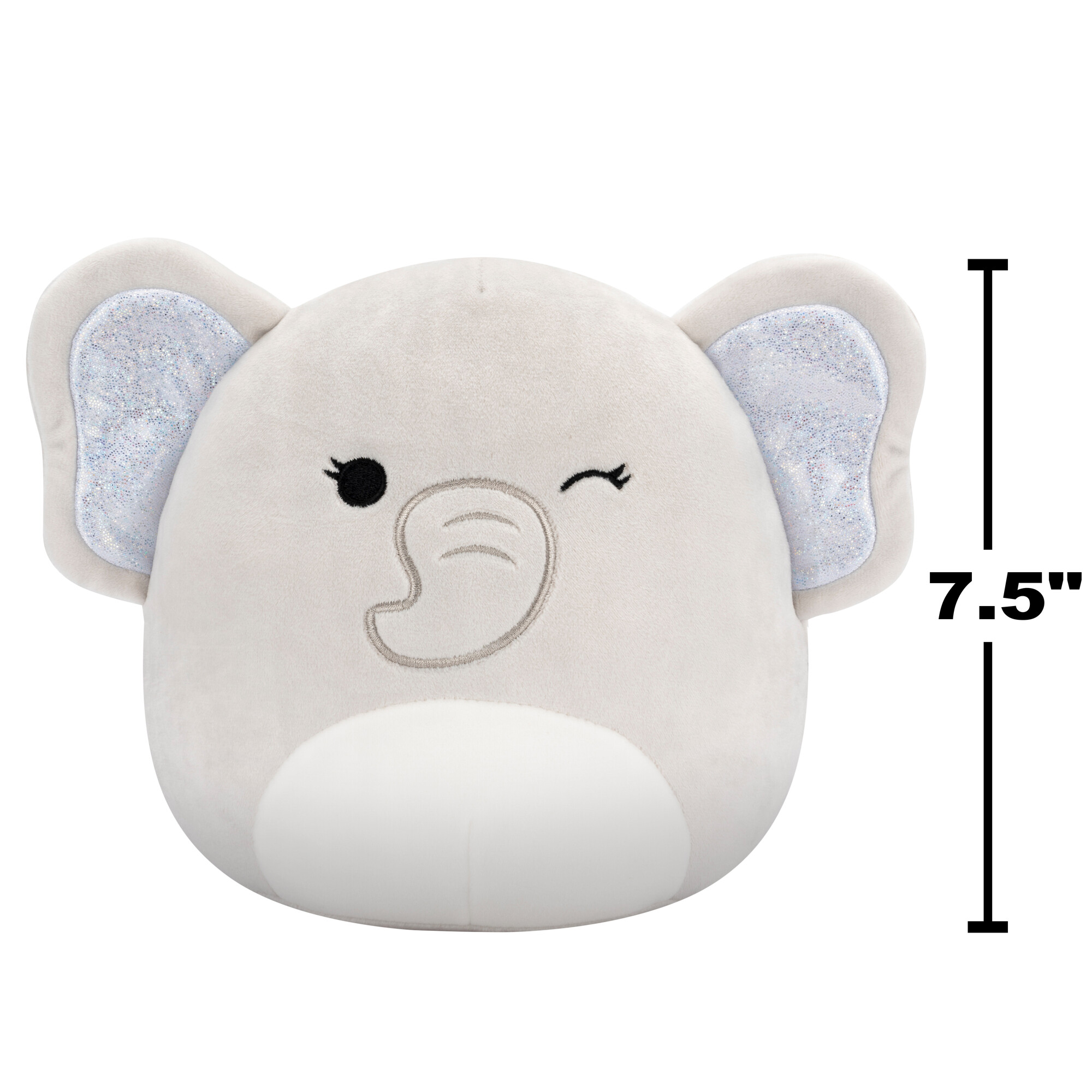 Игрушка мягкая Squishmallows Серый слон - фото 8