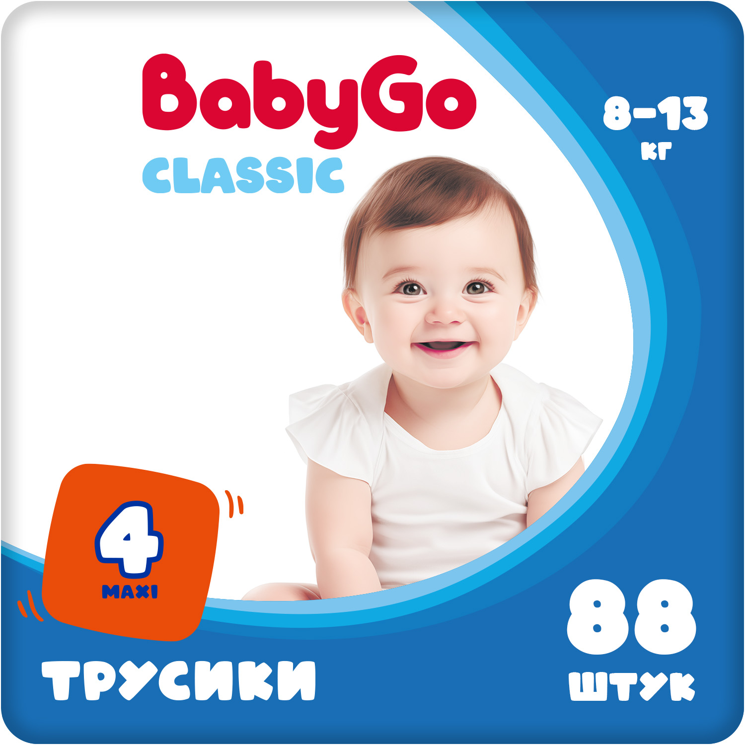 Трусики Baby Go Maxi 8-13кг 88шт - фото 1