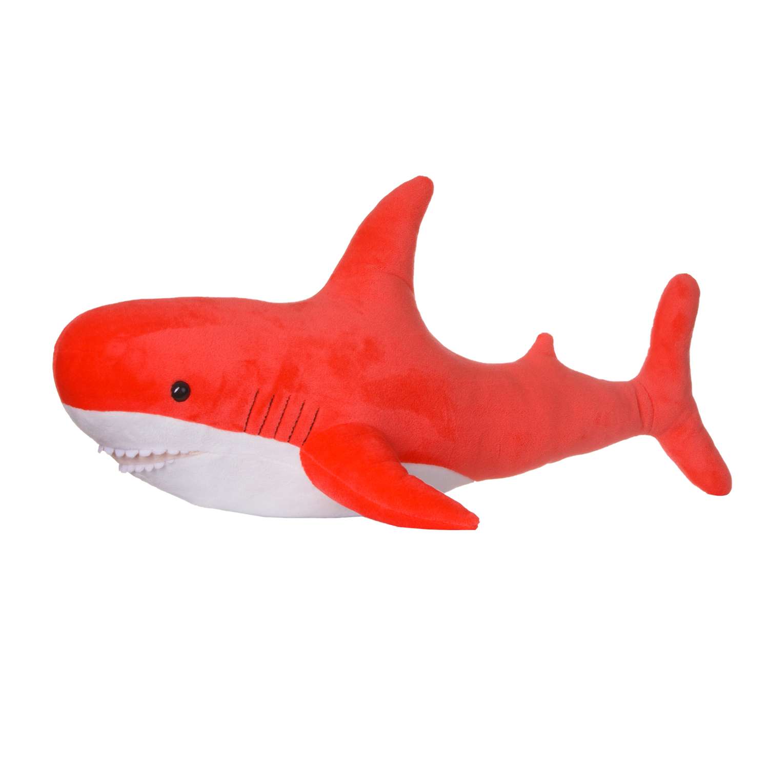 Мягкая игрушка МАЛЬВИНА Акула 50 см коралловая - фото 1