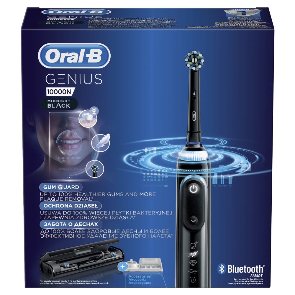 Электрическая зубная щетка ORAL-B Genius 10000N Black D 701.525.6XC - фото 7