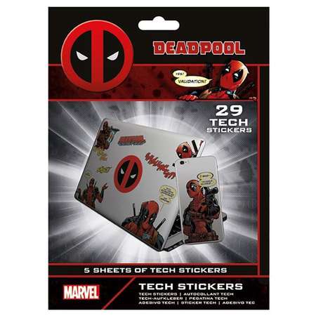 Наклейки Pyramid Deadpool Tech Sticker Pack 29шт TS7408