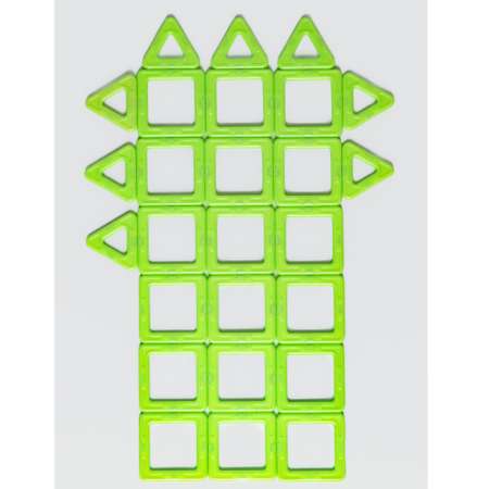Конструктор Крибли Бу Флуоресцентный магнитный пластиковый сборный/детская развивающий с 26 крупными деталями