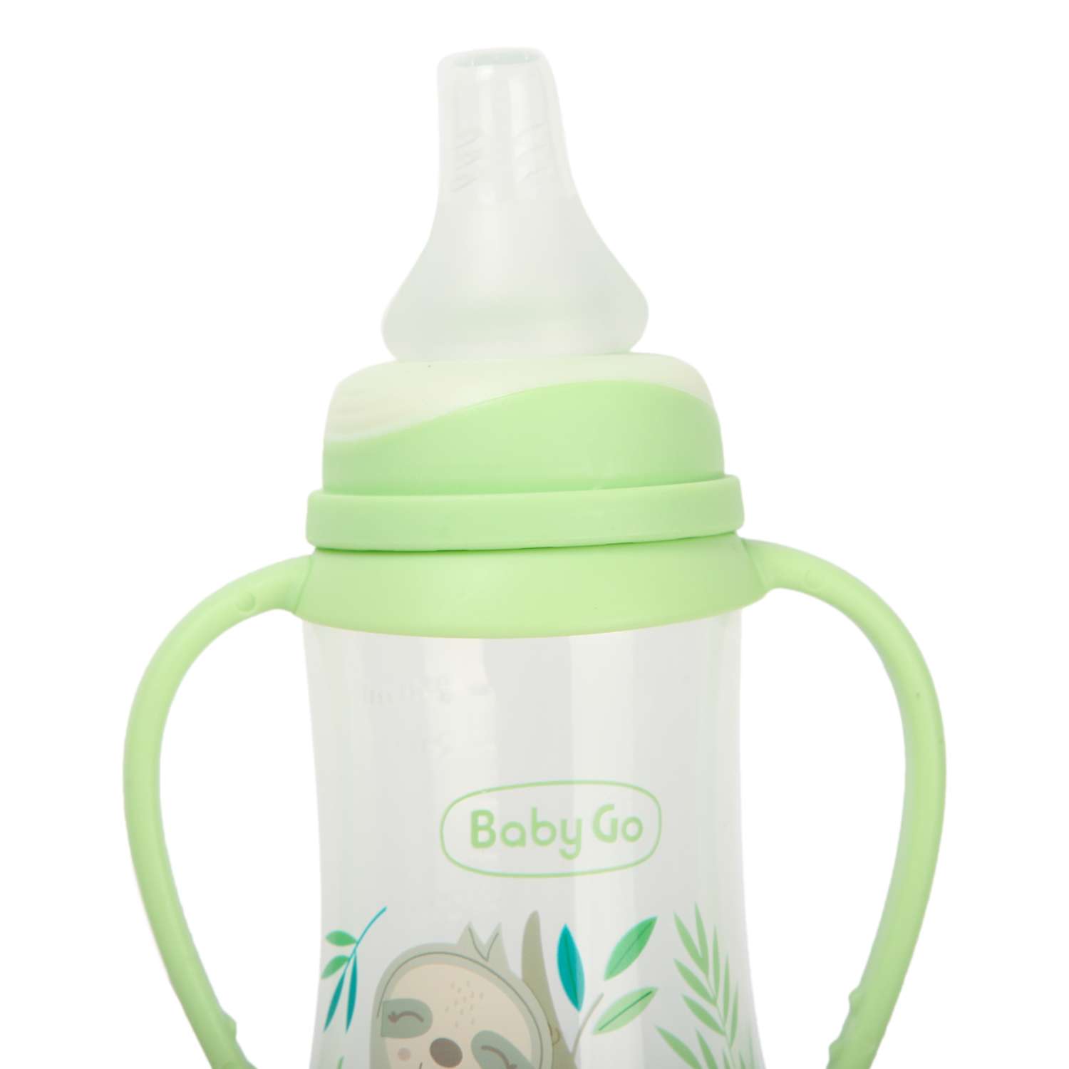 Бутылочка BabyGo с ручками 250мл Green Z-001B - фото 4