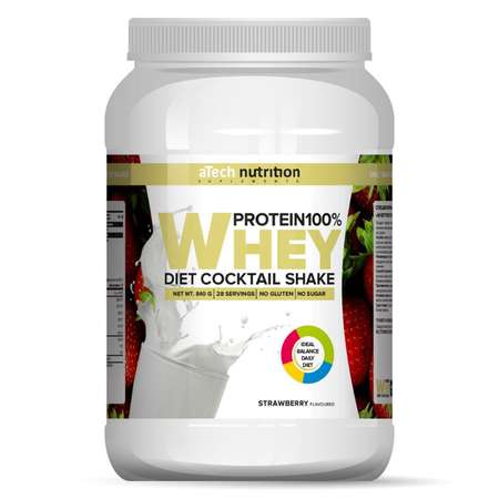Протеин aTech nutrition клубника 840г