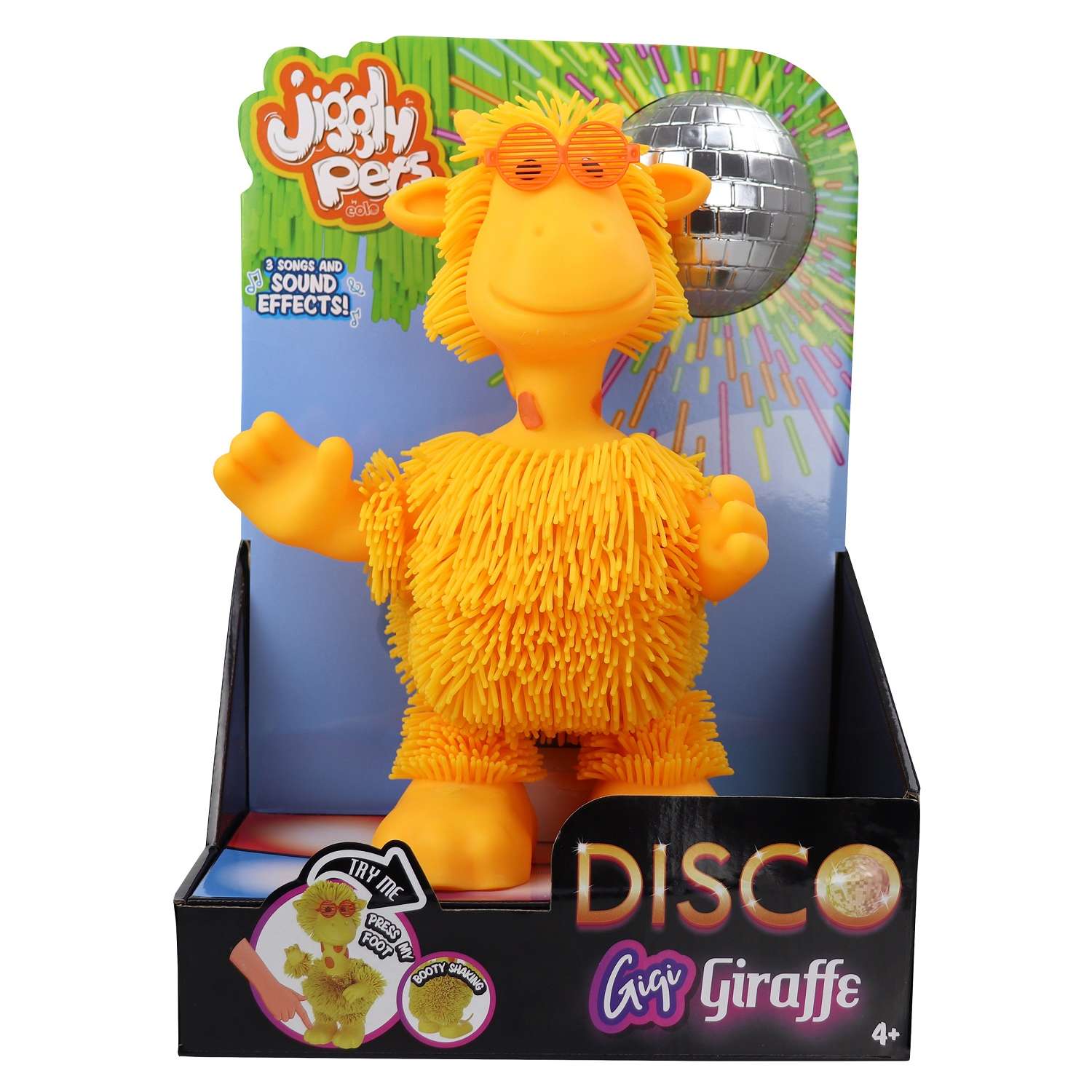 Игрушка Jiggly Pets Жираф Жи-Жи интерактивный Желтый 40399 - фото 6