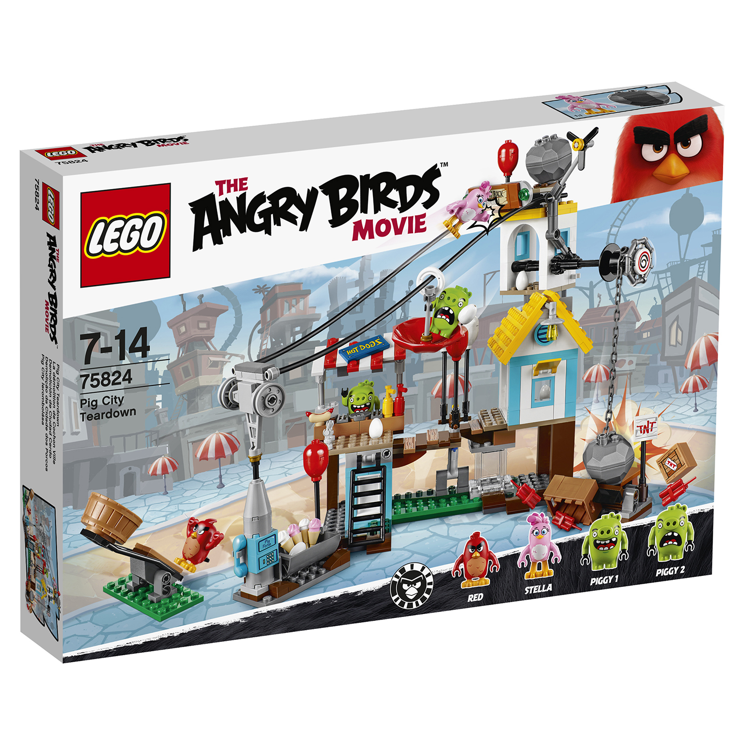 Конструктор LEGO Angry Birds Разгром Свинограда (75824) купить по цене 4599  ₽ в интернет-магазине Детский мир