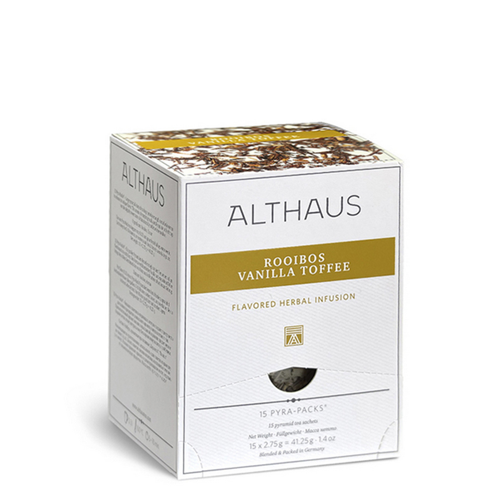 Чай ALTHAUS Pyra Pack Rooibos Vanilla Toffee 15 x 2.75g - фото 1