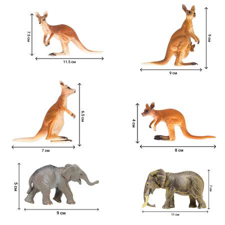 Набор фигурок животных Masai Mara Ферма 12шт.ММ205-055