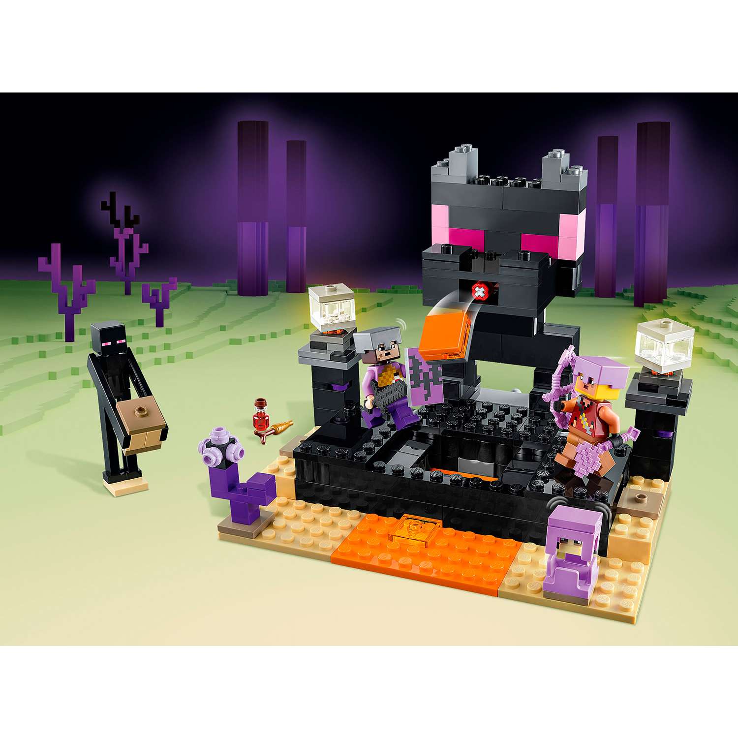 Конструктор детский LEGO Minecraft Финальная арена 21242 - фото 8