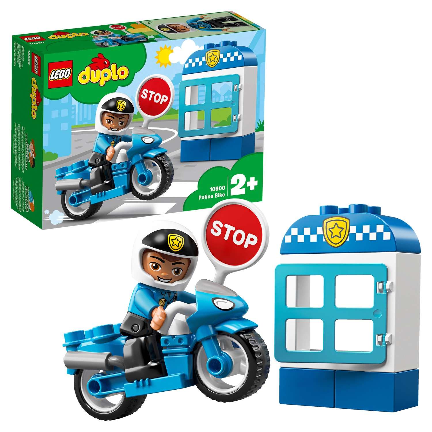 Конструктор LEGO DUPLO Town Полицейский мотоцикл 10900 - фото 1