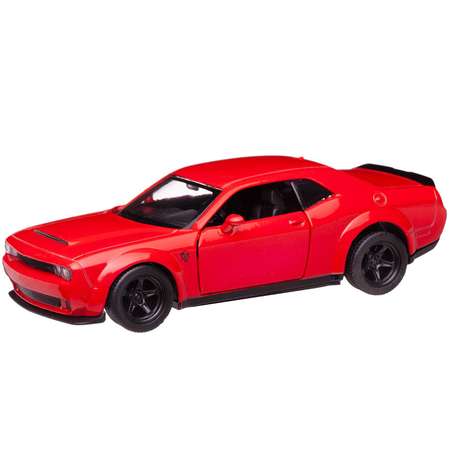 Машина металлическая Uni-Fortune Dodge Challenger SRT Demon 2018 цвет красный двери открываются