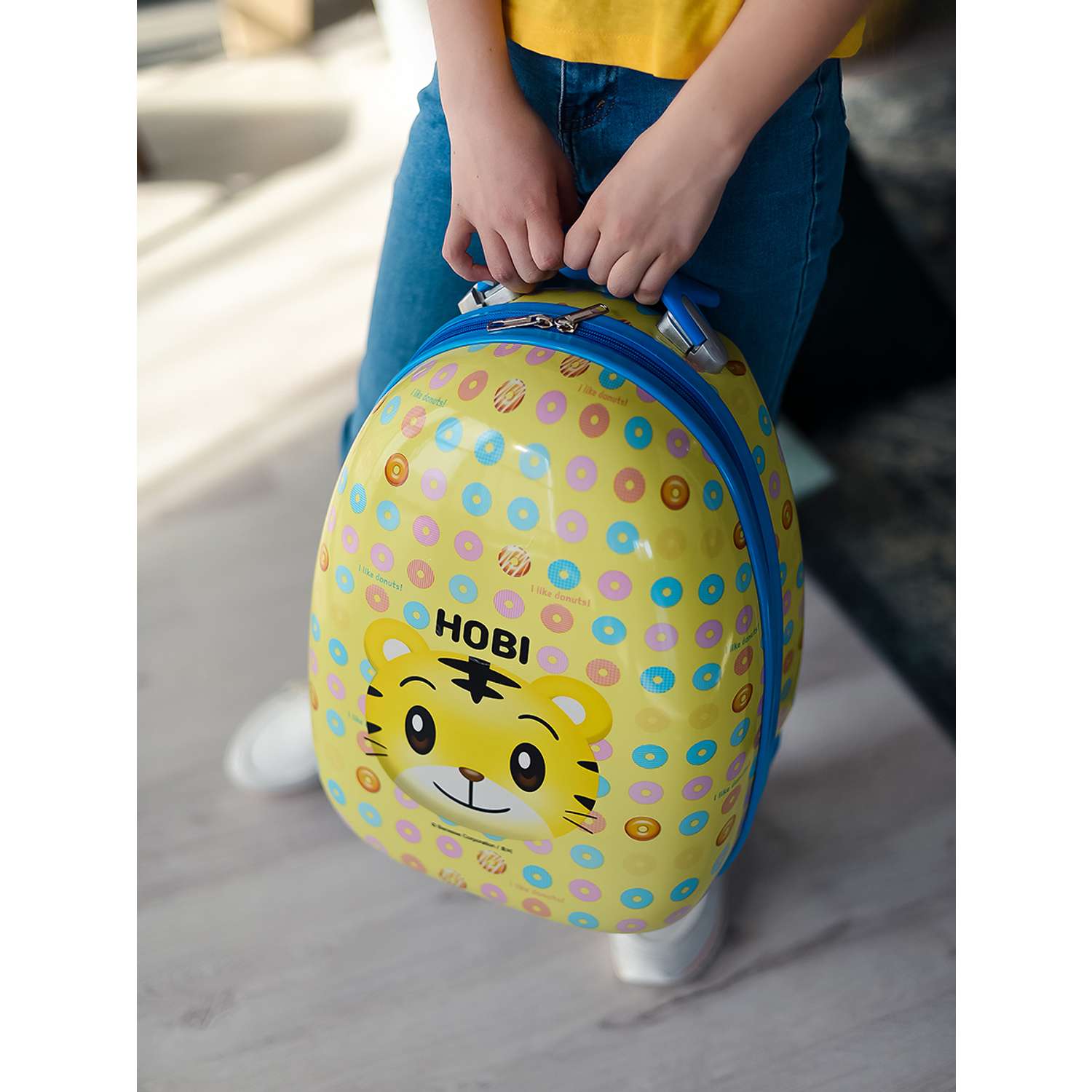 Дорожный комплект LATS Чемодан ручная кладь + дошкольный рюкзак для детей Пончик - фото 16