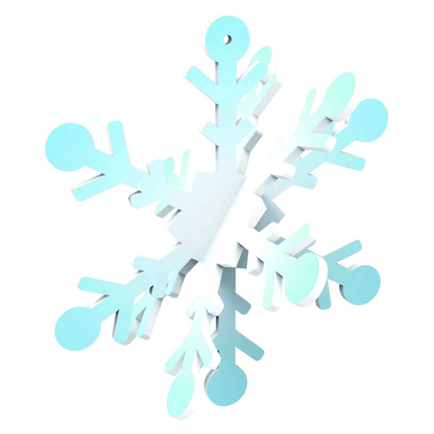 Новогоднее украшение IQ 3D PUZZLE Снежинка - фото 1