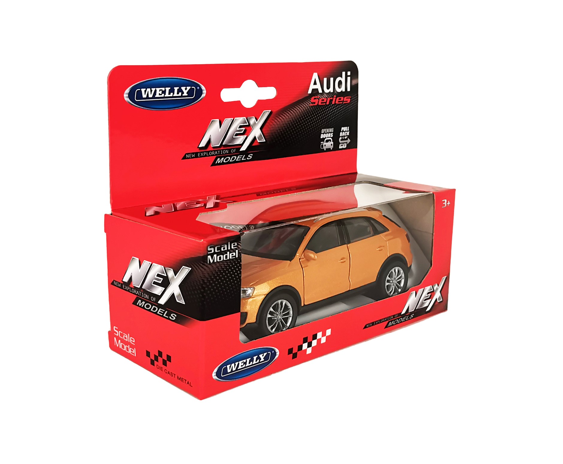 Машинка WELLY 1:38 Audi Q3 цвет в ассортименте 43666W - фото 19