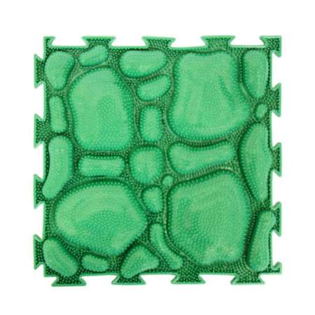 Массажный детский коврик пазл Ортодон развивающий игровой Мох зеленый без пищалок 1 пазл