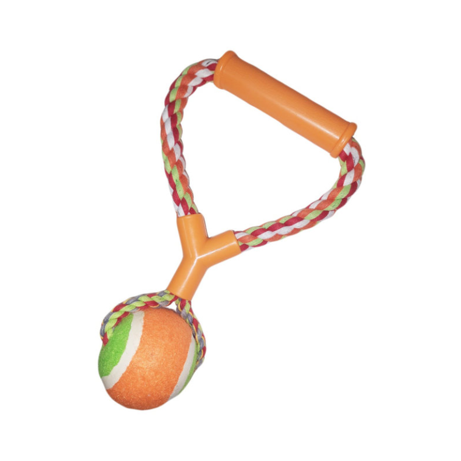 Игрушка для собак Keyprods мяч на канате с ручкой - фото 1