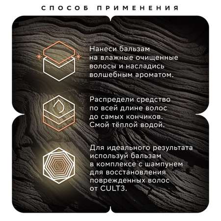 Бальзам для волос женский CUBE CULT для экстра-восстановления поврежденных волос с кератином маслами арганы и кокоса Tera