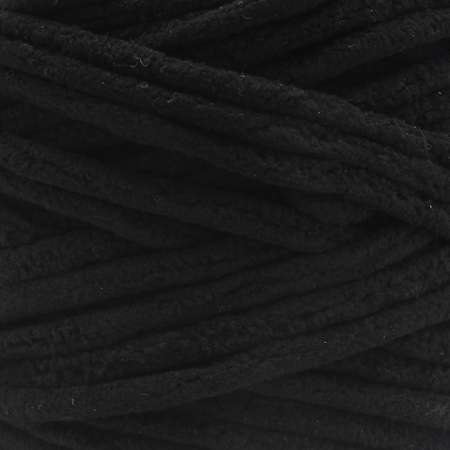 Пряжа для вязания Astra Premium плюшевая пушистый ворс полиэстер 100 гр 80 м 999 черный 2 мотка
