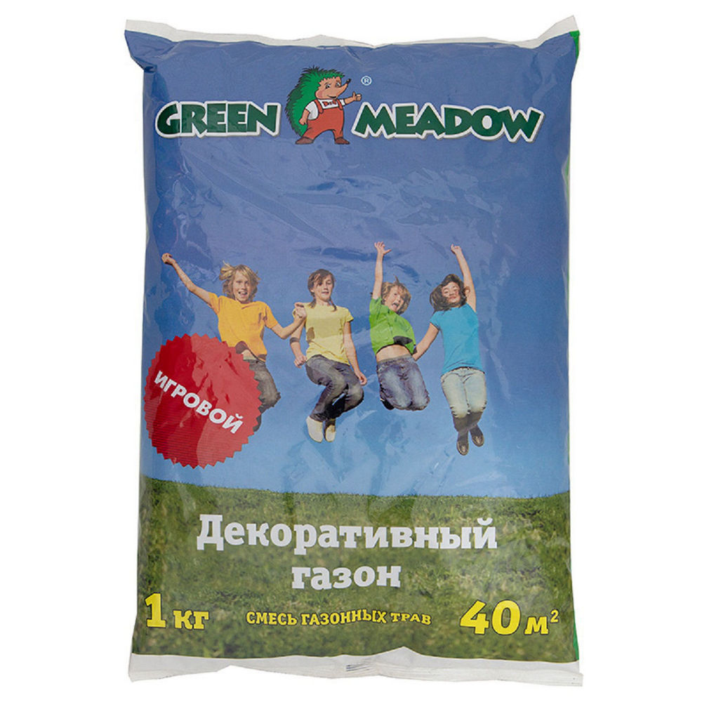 Семена трав GREEN MEADOW для игрового газона 1кг - фото 1