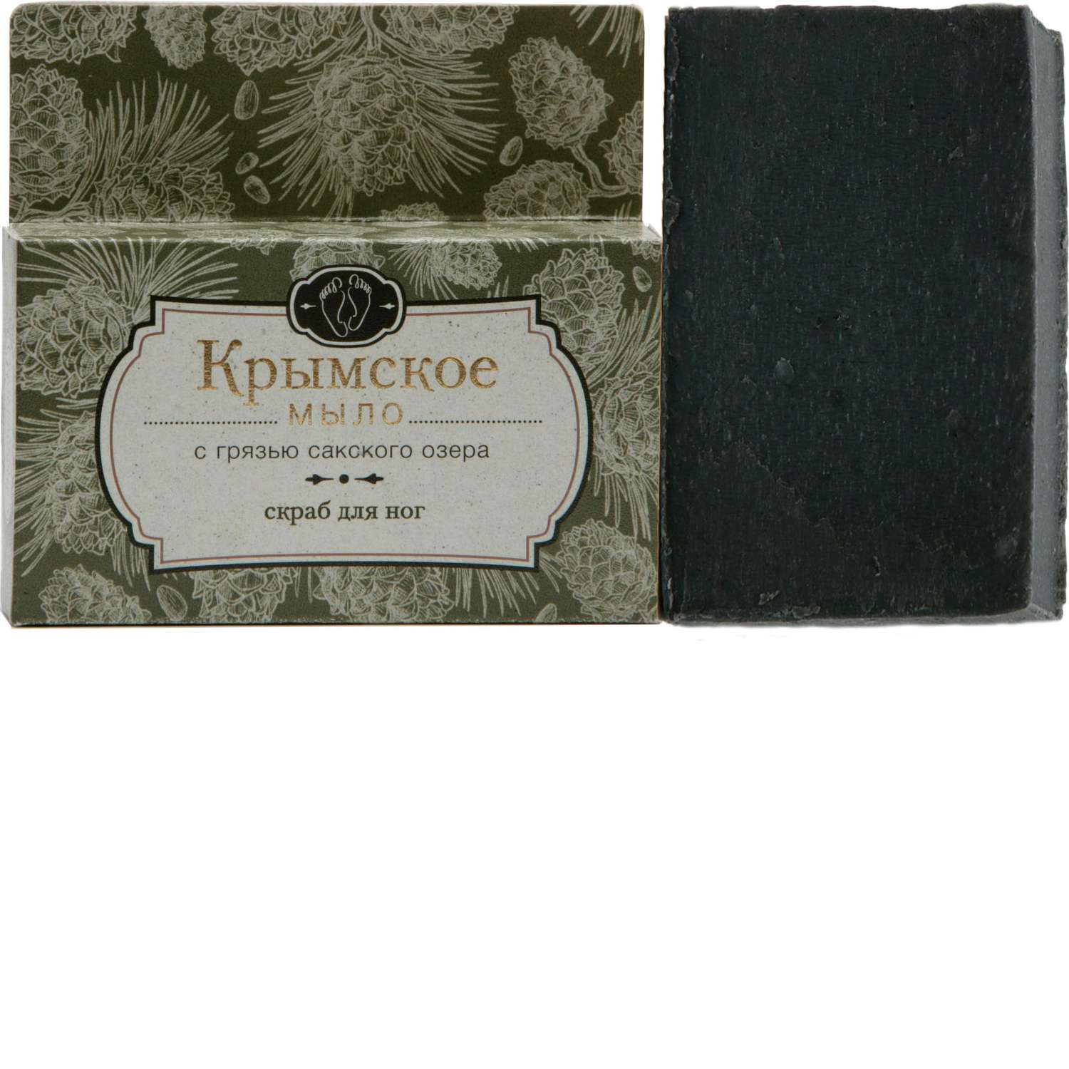 Крымское мыло с грязью Сакские Грязи Мыло - скраб для ног - фото 1