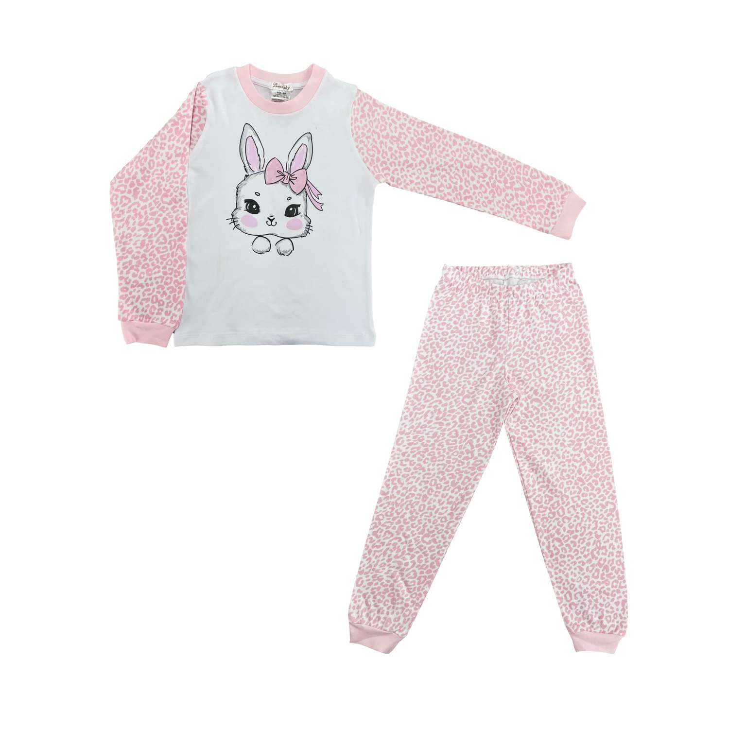 Пижама Linas baby 1294-11-Белый-розовый - фото 1