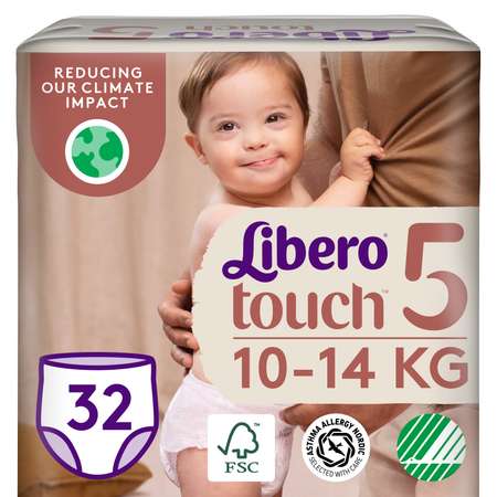 Подгузники-трусики Libero Touch 5 10-14кг 32шт