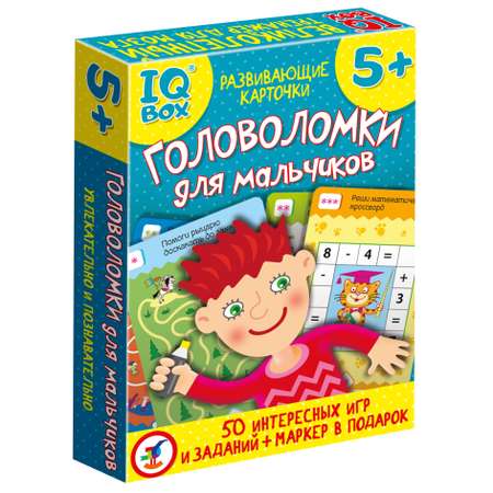 Игра развивающая Дрофа-Медиа IQ Box. Головоломки для мальчиков 4299